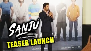 Watch SANJU TEASER LAUNCH | RANBIR KAPOOR Full Speech On Stage | Sanjay Dutt Biopic Video