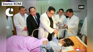 Watch North Korean leader Kim Jong Un visits survivors of tourist bus crash Video