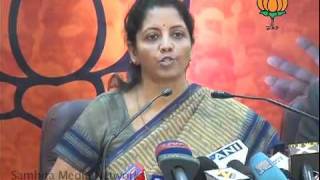 Watch Price Rise & Aarushi Murder Case: Smt. Nirmala Sitharaman: 30.12.2010 Video