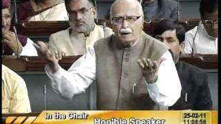 Watch Delhi Police brutality against BJP workers at Jantar Mantar: Sh. L. K. Adwani: 25.02.2011 Video