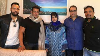 Watch Salman Khan Met Jammu And Kashmir Chief Minister During Race 3 Shooting Video