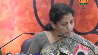 Watch Goa Tribal Issue & Shunglu Committee Report: Smt. Nirmala Sitharaman: 30.05.2011 Video
