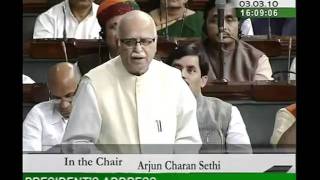 Watch Motion of Thanks on the Presidents Address: Sh. Lal Krishna Advani: 03.03.2010 Video