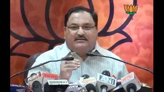 Watch Failure of Rail Ministry, Govt in 2G Scam & Telangana Issue: Sh. Jagat Prakash Nadda: 11.07.2011 Video