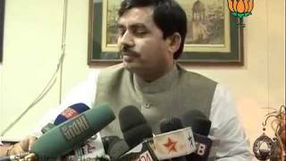 Watch BJP Byte on Lokpal Bill: Sh. Syed Shahnawaz Hussain: 30.07.2011 Video