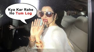 Watch Rekha GETS SCARED Of Media At 102 Not Out Screening | WATCH TILL END Video