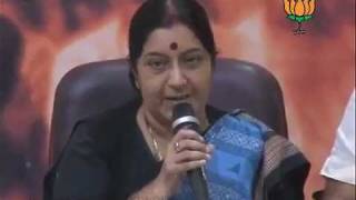 Watch BJP Press: BJP Haryana Coalition: Smt. Sushma Swaraj: 10.09.2011 Video