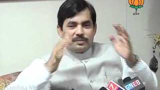 Watch BJP Byte on Cash for Vote & Bharatpur Voilence: Sh. Syed Shahnawaz Hussain: 19.09.2011 Video