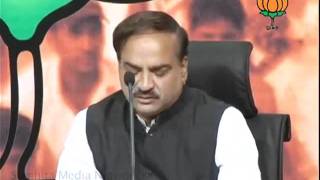 Watch BJP Press: Releasing of Map of Sh. L.K.Advani's Rath Yatra: Sh. Ananth Kumar: 05.10.2011 Video