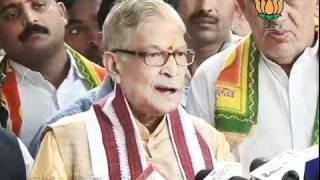 Watch BJP Byte: Hisar Election: Sh.  Murli Manohar Joshi: 17.10.2011 Video