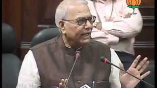 Watch BJP Press on Parliament Session: Sh. Yashwant Sinha: 22.11.2011 Video