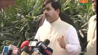Watch BJP Byte: Adjournment of Parliament Session: Sh. Syed Shahnawaz Hussain: 23.11.2011 Video