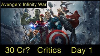 Watch Avengers Infinity War Collection Estimates Day 1 By Critics Video