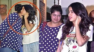 Watch Jhanvi Kapoor HUGS Arjun Kapoor's Real Sister Anshula Kapoor Video