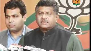 Watch Byte: Meeting of Advani ji & Sushma Swaraj with P. Mukherjee: Sh. Ravi Shankar Prasad: 05.12.2011 Video