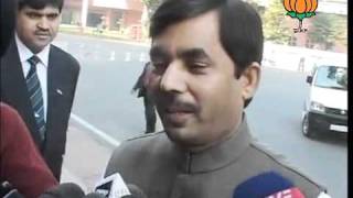 Watch BJP Byte on Lokpal Bill: Sh. Syed Shahnawaz Hussain: 12.12.2011 Video