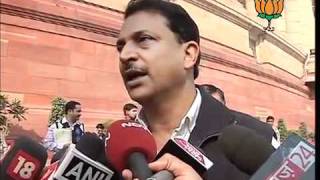 Watch BJP Byte: Parliament Attack (13-Dec) & Pay tribute to martyrs: Sh. Rajiv Pratap Rudy: 13.12.2011 Video
