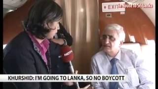 Watch External Affairs Minister's on board interaction with NDTV enroute to Colombo Video