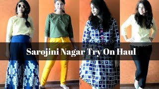 Watch Sarojini Nagar Try On Haul | Cloths &Shoes for R.s 100 to Rs. 300 Video