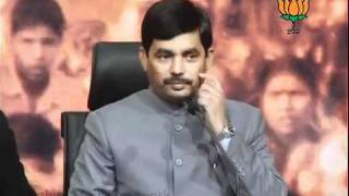 Watch BJP Press: Lokpal Bill: Sh. Syed Shahnawaz Hussain: 26.12.2011 Video