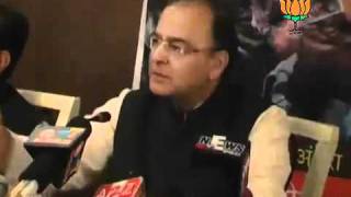Watch BJP Press: Against Congress Ministers statement during UP Assembly Election 2012: Sh. Arun Jaitley Video