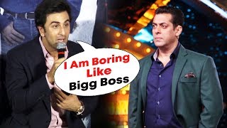 Watch Ranbir Kapoor Takes A DIG At Salman Khan's Bigg Boss 12 Video