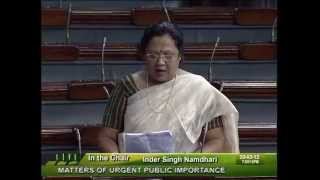 Watch Matters of Urgent Public Importance: Smt. Darshana Vikram Jardosh: 20.03.2012 Video
