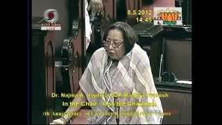 Watch 150th birth anniversary of Rabindranath Tagore:Smt. Najma A. Heptulla:08.05.2012:LQ Video