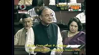 Watch Discussion on working of the ministry of Defence: Sh. Arun Jaitley: 08.05.2012:LQ Video