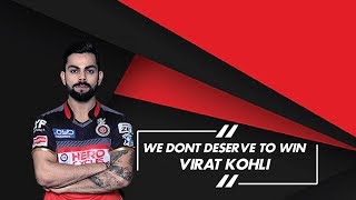 Watch Virat Kohli lashes out at his teammates after the defeat against KKR Video