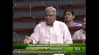 Watch Demands for Grants of Ministry of Urban Development for 2012-13: Sh. Rajendra Agarwal: 30.04.2012 Video