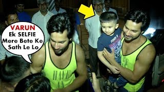 Watch Varun Dhawan COMES Out Of His Car For Selfie With Little Fan Video