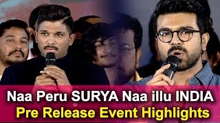 Watch Naa Peru Surya Naa Illu India Movie Pre Release Event Highlights | Naa Peru Surya Movie 2018 Video