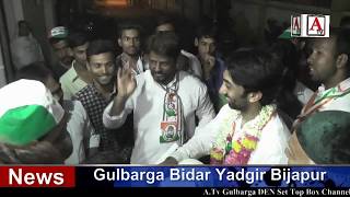 Watch Umar Colony Mein Congress Candidate Kaneez Fatima Ki Pad Yatra A.Tv News 3-5-2018 Video