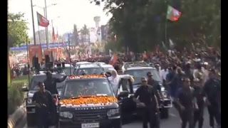Watch Grand traditional welcome of PM Shri Narendra Modi on his arrival at Bhubaneswar Airport Video