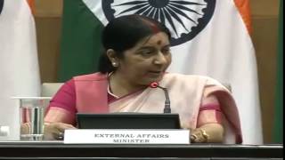 Watch Press Conference by External Affairs Minister (October 26,2015) Video