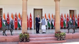 Watch PM Modi with President of Turkey Recep Tayyip ErdoÄŸan at Exchange of Agreements and Press Statements Video