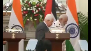 Watch PM Shri Narendra Modi and President of Palestine, Mr. Mahmoud Abbas at Joint Press Statements Video