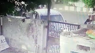 Watch hit and run case in surat, three injured Video