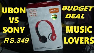 Watch BUDGET HEADPHONE UBON GP 1250 | UNBOX & REVIEW | VS SONY MDR 110 | MUST WATCH 2018 new headphones Video