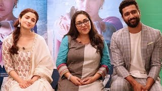 Watch Alia Bhatt , Vicky Kaushal & Meghna Gulzar At Promotional Interview For Film RAAZI Video