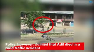 Watch Youth dies after hit by police vehicle during clashes in Srinagar, video goes viral Video