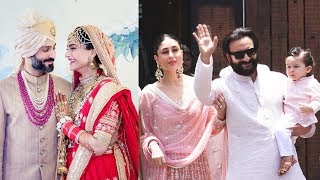 Watch Kareena Kapoor With Saif Ali Khan And Taimur At Sonam Kapoor Wedding Video