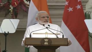 Watch Exchange of Agreements & Media Statements :  Visit of Prime Minister of Singapore to India Video