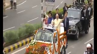 Watch Rousing Reception for PM Shri Narendra Modi & Japanese PM Shinzo Abe in Gujarat : 13.09.2017 Video