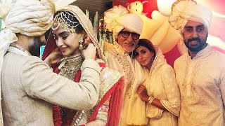 Watch Amitabh Bachchan's Family At Sonam Kapoor Wedding Ceremony Video