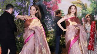 Watch Beautiful Kangana Ranaut At Sonam Kapoor & Anand Ahuja Wedding Reception Video