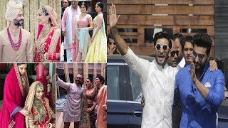 Watch Bollywood Celebritie at Sonam Kapoor and Anand Ahuja's wedding ceremony Video