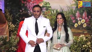 Watch Jackie Shroff With Wife Ayesha Shroff At Sonam Kapoor Wedding Reception Party Video