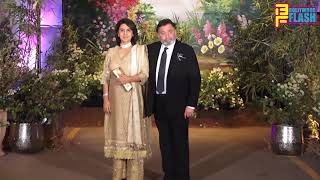 Watch Rishi Kapoor With Wife Neetu Kapoor At Sonam Kapoor Grand Wedding Reception Video